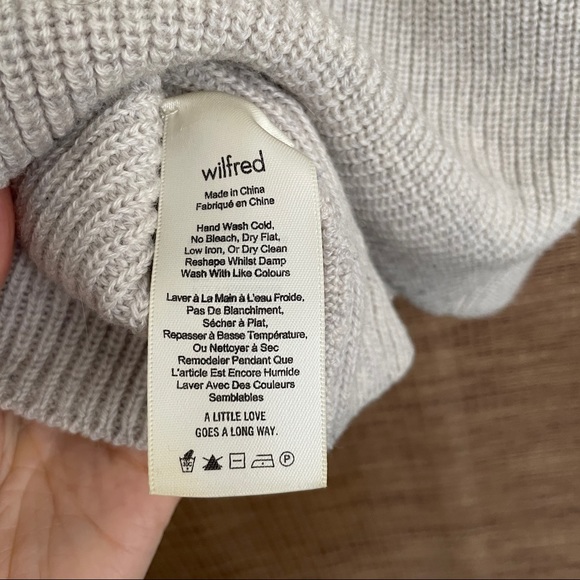 Wilfred Sleeveless Mock Neck Knit Wool Sweater - Picture 7 of 7